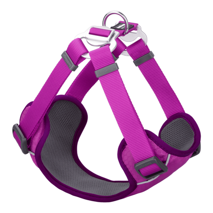 Padded Step-In Harness Fuchsia