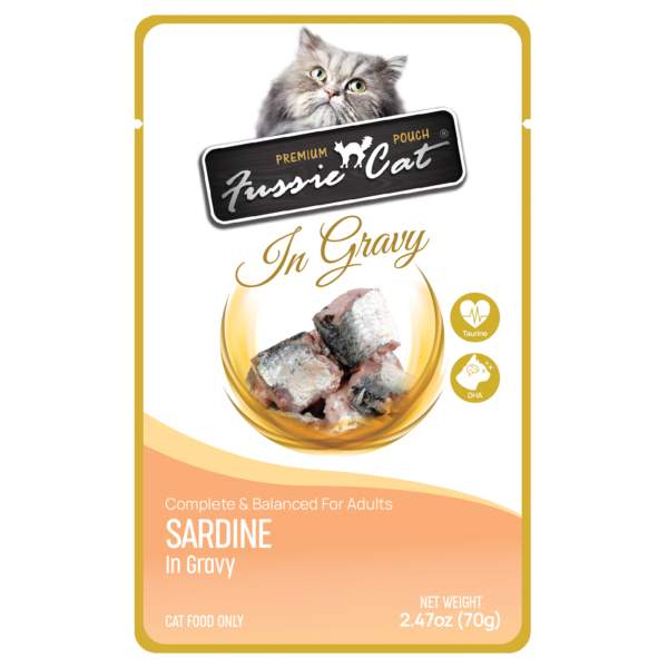 Fussie Cat Pouch Premium Sardine in Gravy