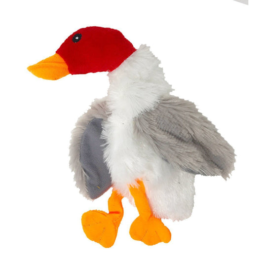 9" Duck White Crinkle Dog Toy