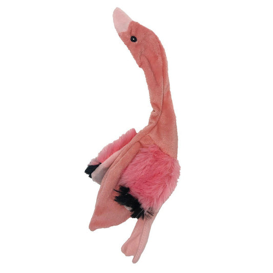 11" Flamingo Crinkle Dog Toy
