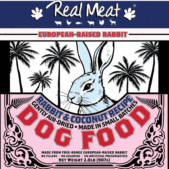 Real Meat Air Dried Rabbit & Coconut Dog Food