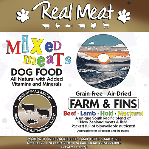 Real Meat Air Dried Mixed Meat Farm & Fins Dog Food