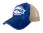 Baydog Annapolis Maryland blue and tan trucker hat