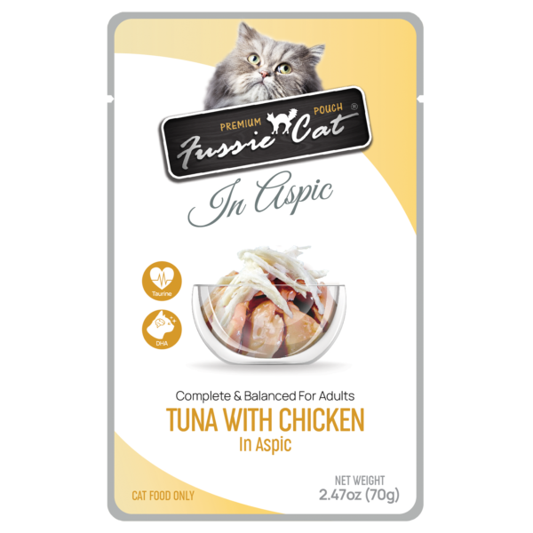 Fussie Cat Pouch Tuna with Chicken in Aspic