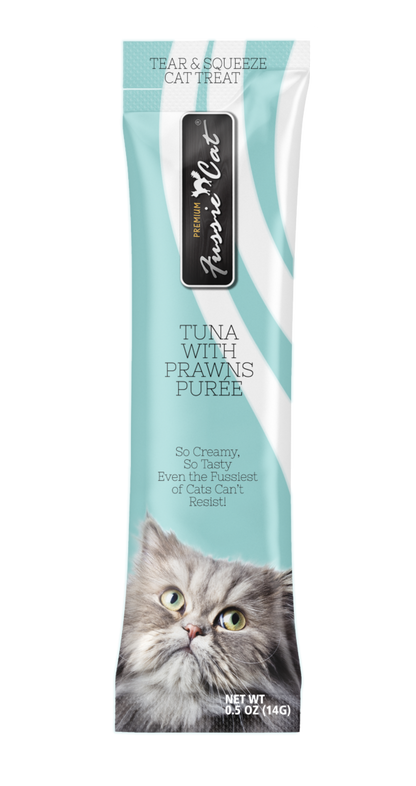 Fussie Cat Purée Tuna w/Prawns