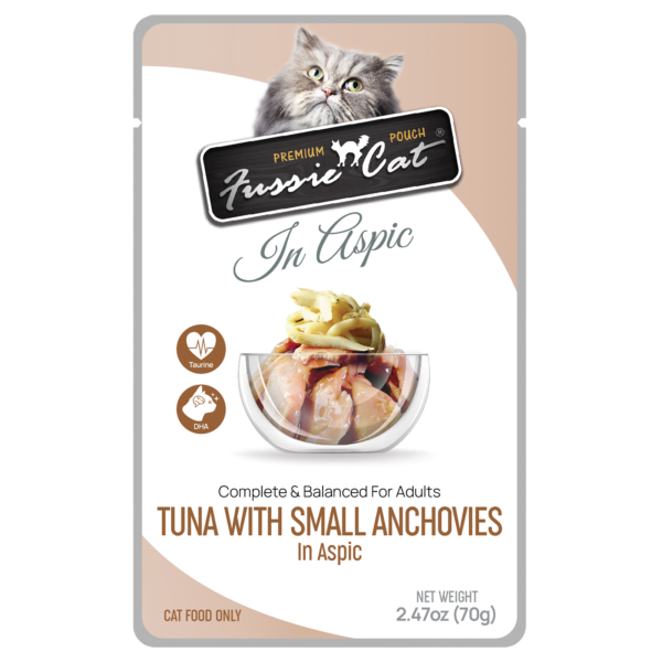 Fussie Cat Pouch Tuna/S.Anchovies in Aspic