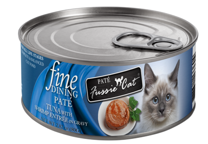 Fussie Cat Fine Dining Pate Tuna with Shrimp