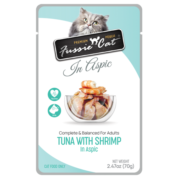 Fussie Cat Pouch Tuna/Shrimp in Aspic