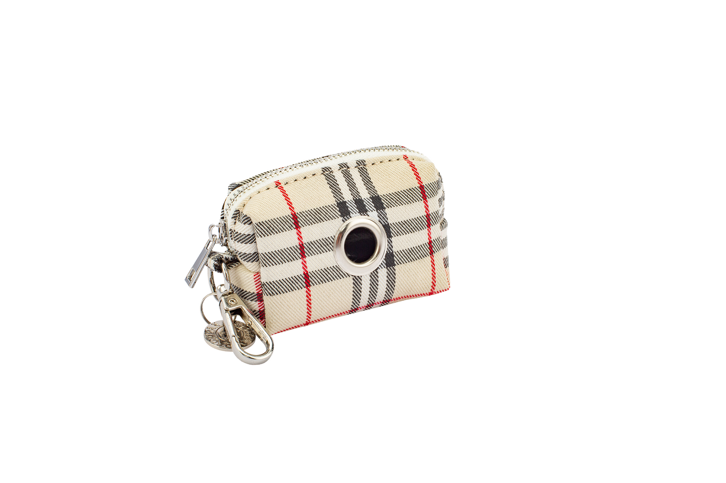 Urban Dog Stars Waste Bag Holder - Beige Plaid