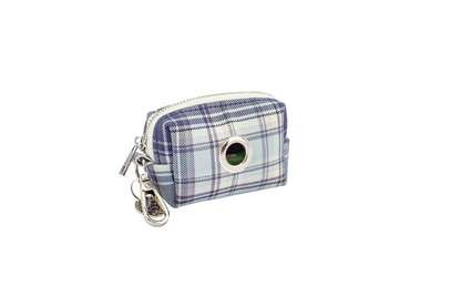 Urban Dog Stars Waste Bag Holder - Blue Plaid