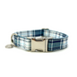 Urban Dog Stars Adjustable Collar - Blue Plaid