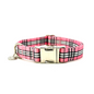 Urban Dog Stars Adjustable Collar - Pink Plaid