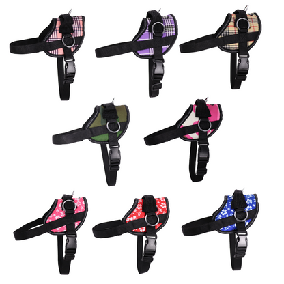 No Pull Harness - Plaid & Camo
