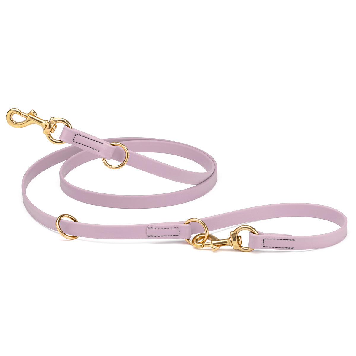 Viper Biothane Adjustable Multi-Purpose Dog Leash with Brass Hardware, 7FT