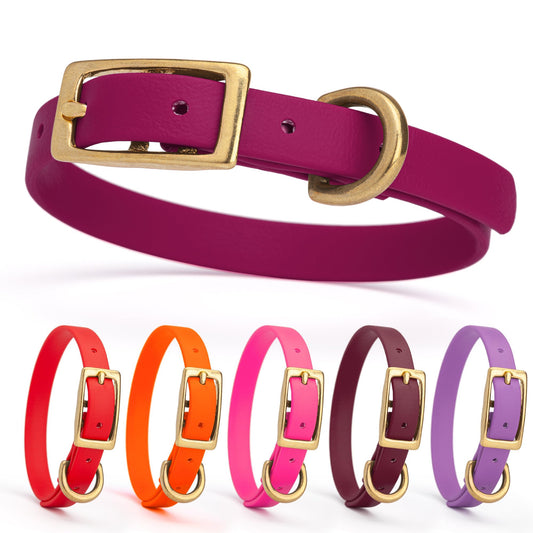 Viper Biothane Waterproof Collar - Brass Hardware - Size XS (9 to 12 inches)