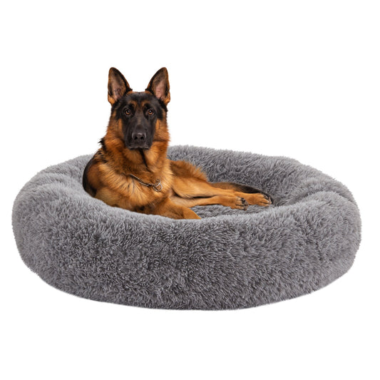 Calming Donut Pet Bed with Supportive Foam