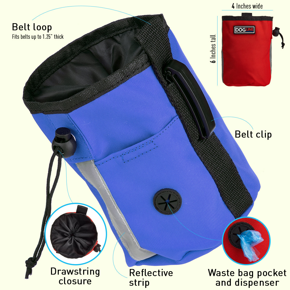 Beta Dog Treat Pouch + Built-In Waste Bag Dispenser