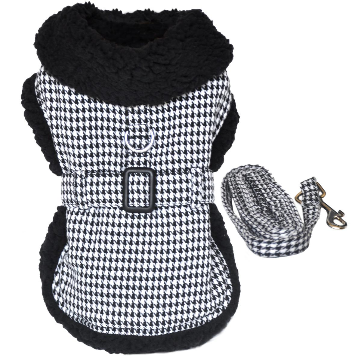 Black & White Classic Houndstooth Coat