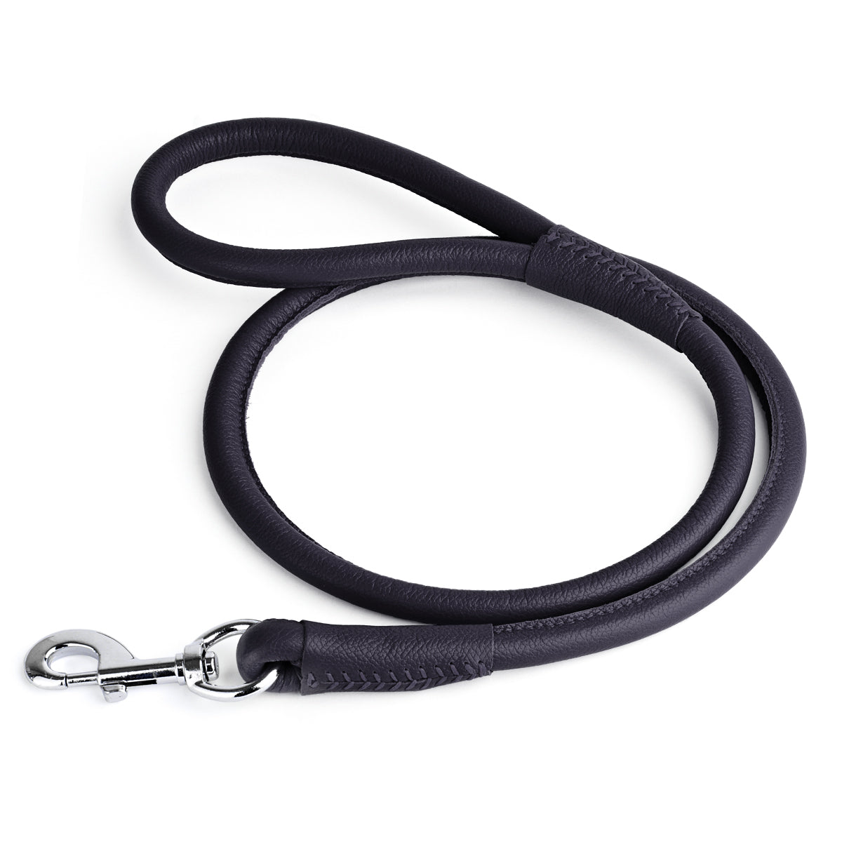 Soft Leather Round Dog Lead