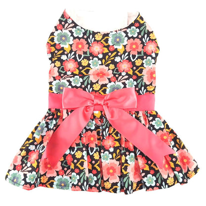 Blooming Blue and Peach Floral