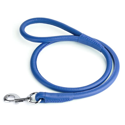 Soft Leather Round Dog Lead
