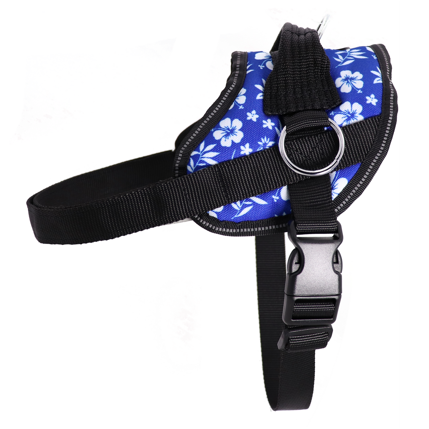 No Pull Harness - Hibiscus - Blue Hibiscus