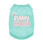 Fun T-Shirt - Bunny Chaser Dog Shirt - Teal
