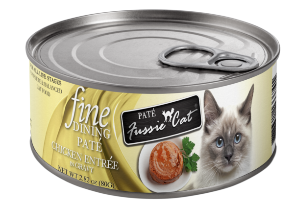 Fussie Cat Fine Dining Pate Chicken Entree in Gravy