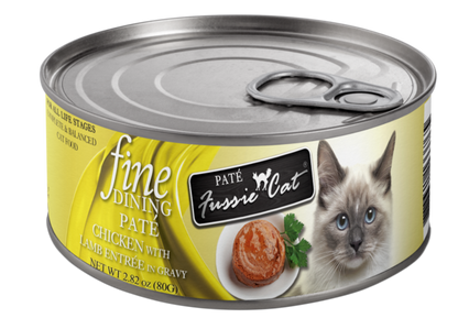 Fussie Cat Fine Dining Pate Chicken with Lamb