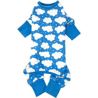 Cuddle Pup Pajamas - Fluffy Clouds - Blue
