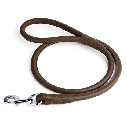 Soft Leather Round Dog Lead