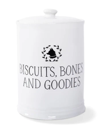 ARTISAN TREAT JAR - JS BISCUITS - RIDGED CERAMIC
