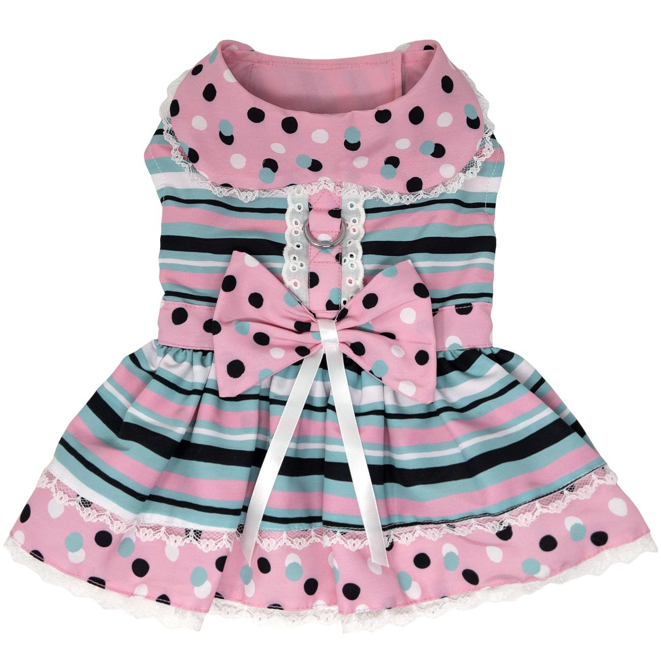 Dots & Stripes Pink & Teal
