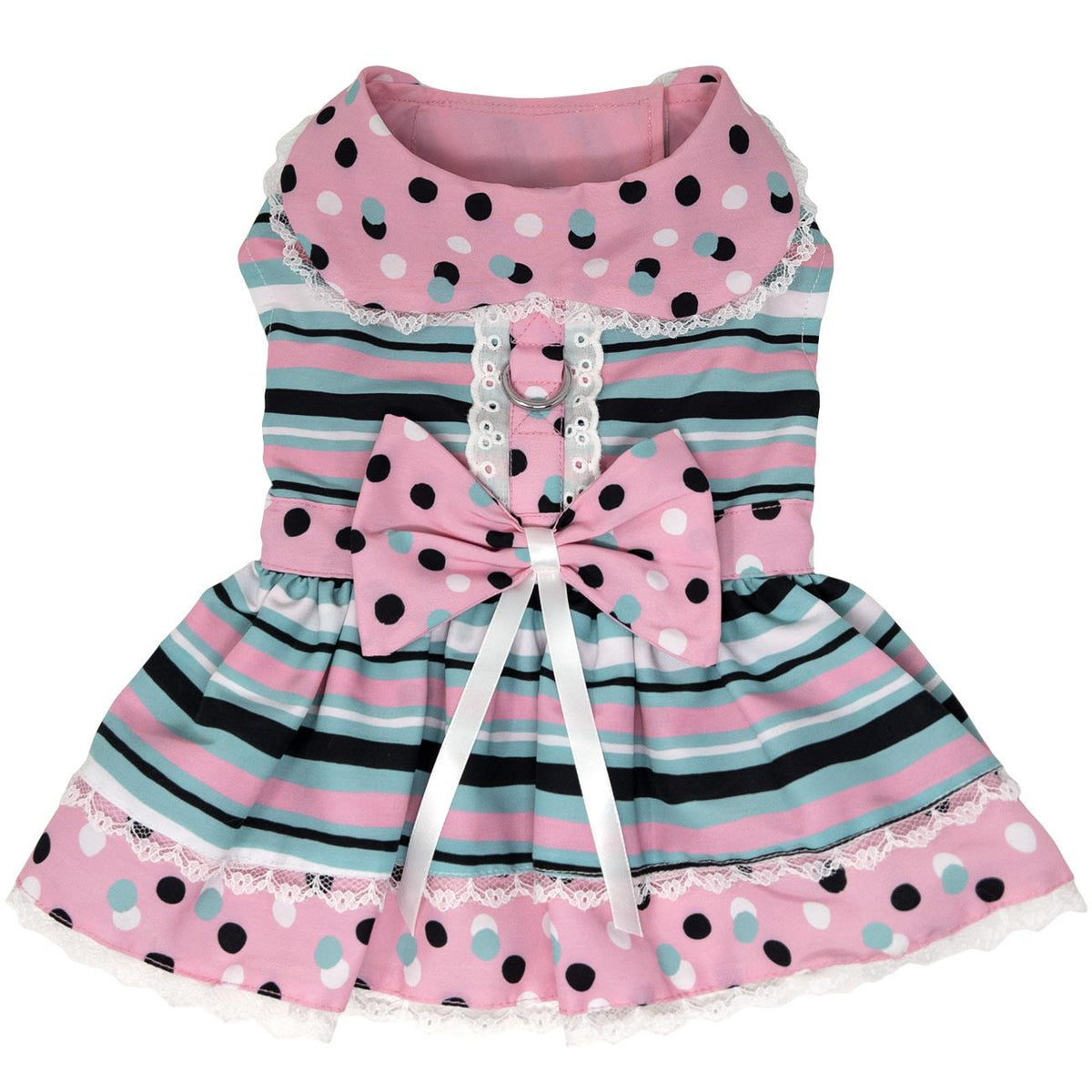 Dots & Stripes Pink & Teal