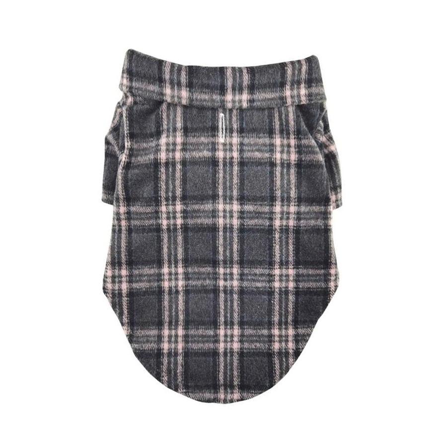 Dark Gray & Pink Plaid