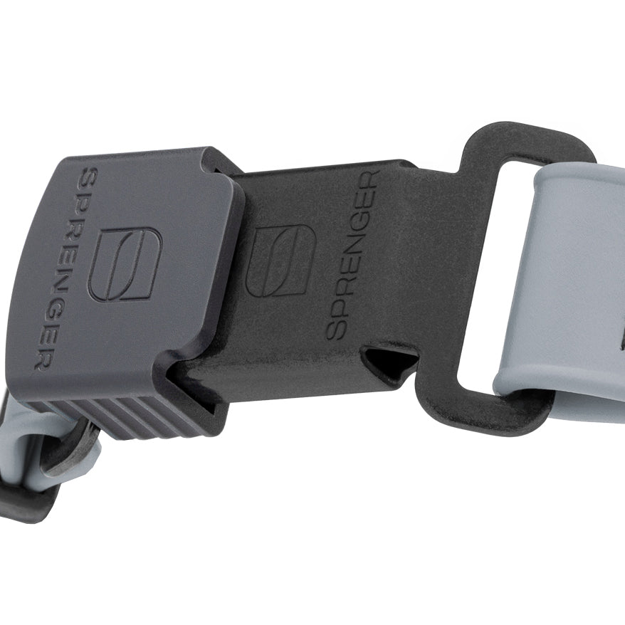 Herm Sprenger - ClicLock Safety Fastener for Flat-Style Collars – Black Stainless Steel