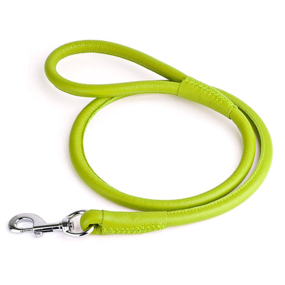 Soft Leather Round Dog Lead