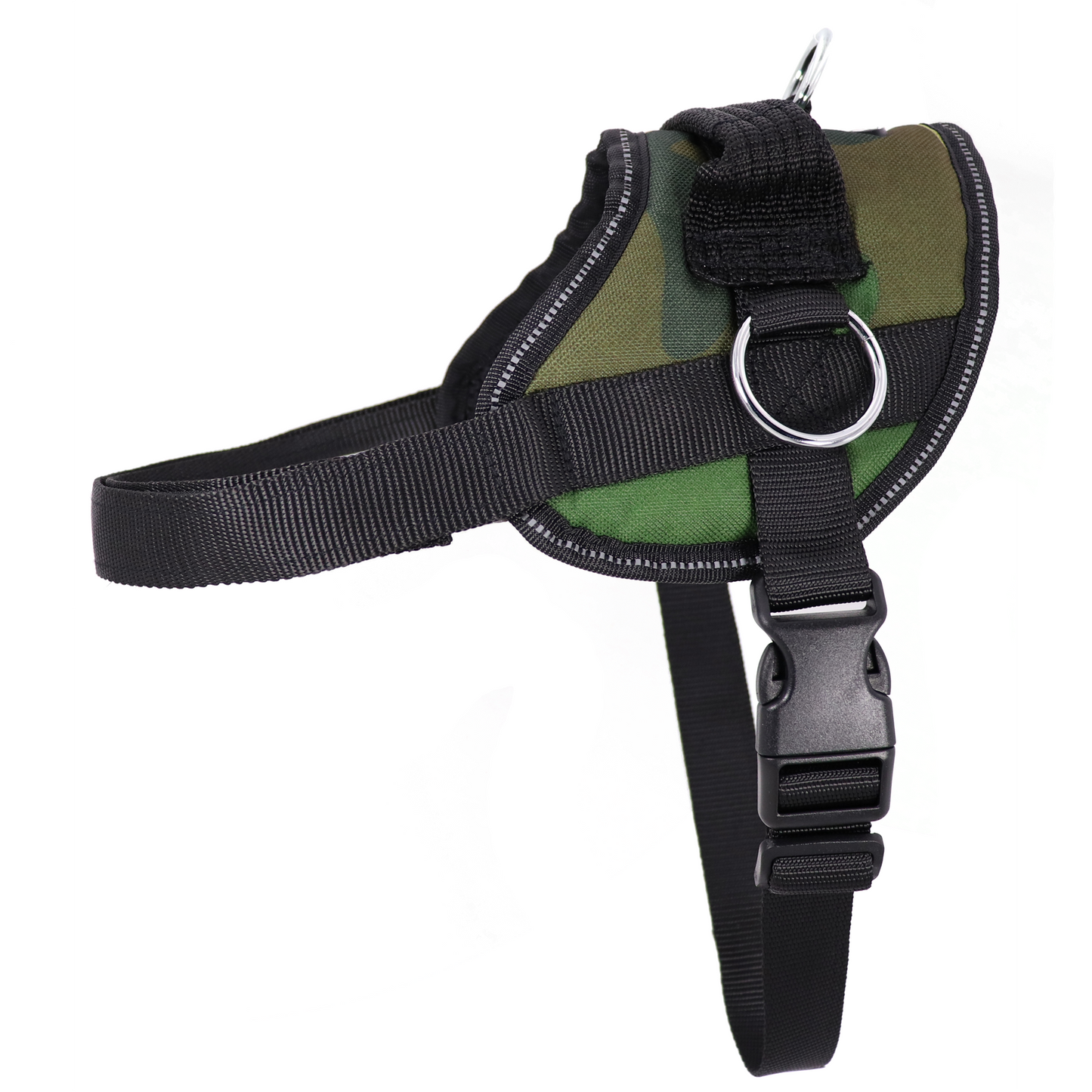 No Pull Harness - Plaid & Camo - Green Camouflage
