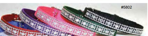 Jeweled Nylon Collars
