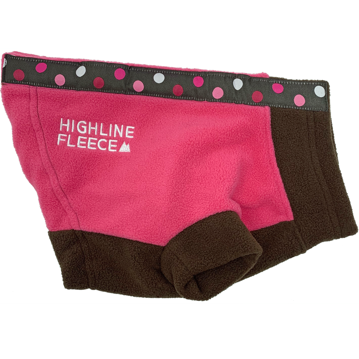 Pink & Brown with Polka Dots