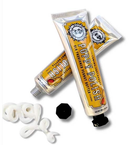 Puppy Polish All Natural Toothpaste - Peanut Butter- Case of 6