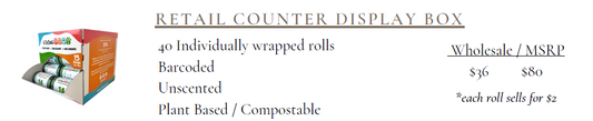 Bulk Poop Bags- Counter Display Box