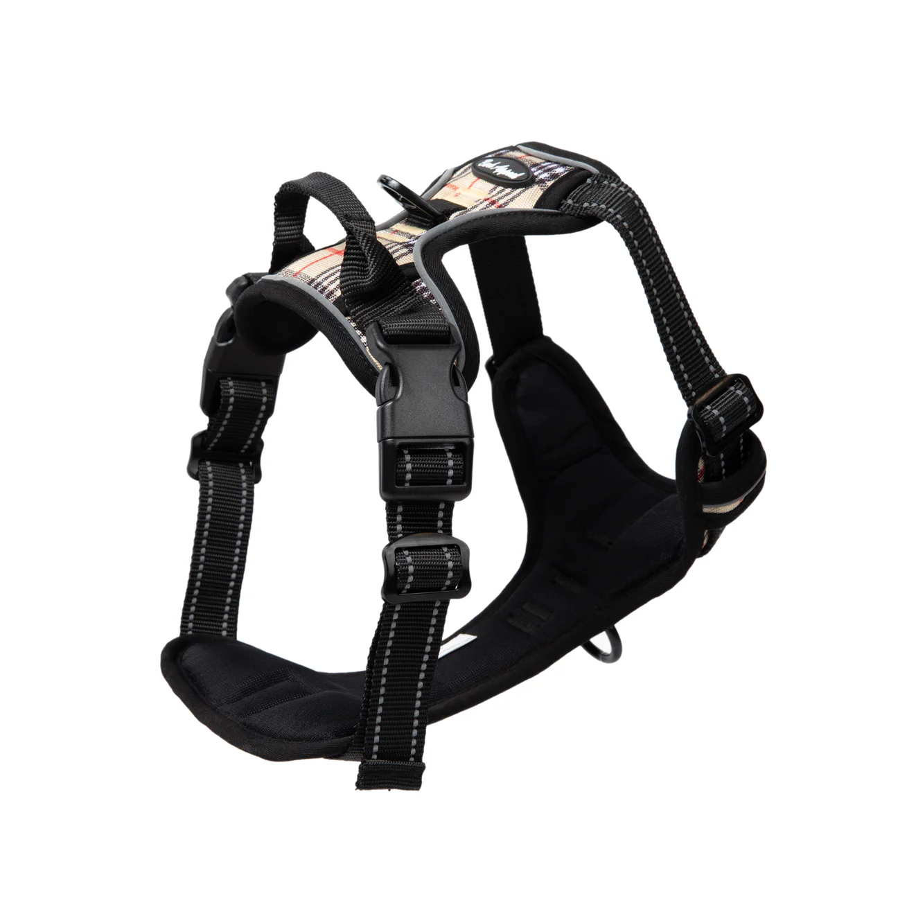 Reflective Control Harness Solids and Tan Plaid