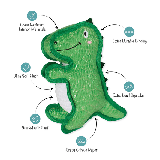 T WRECKS DURABLE DOG TOY Case of 4