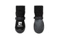 RC Pets black dog boots with reflective straps and textured soles