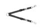 RC Pet Products Adjustable Coupler in black with silver hardware
