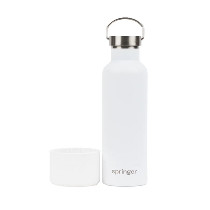 Springer Dog & Me 24oz water bottle and detachable white bowl