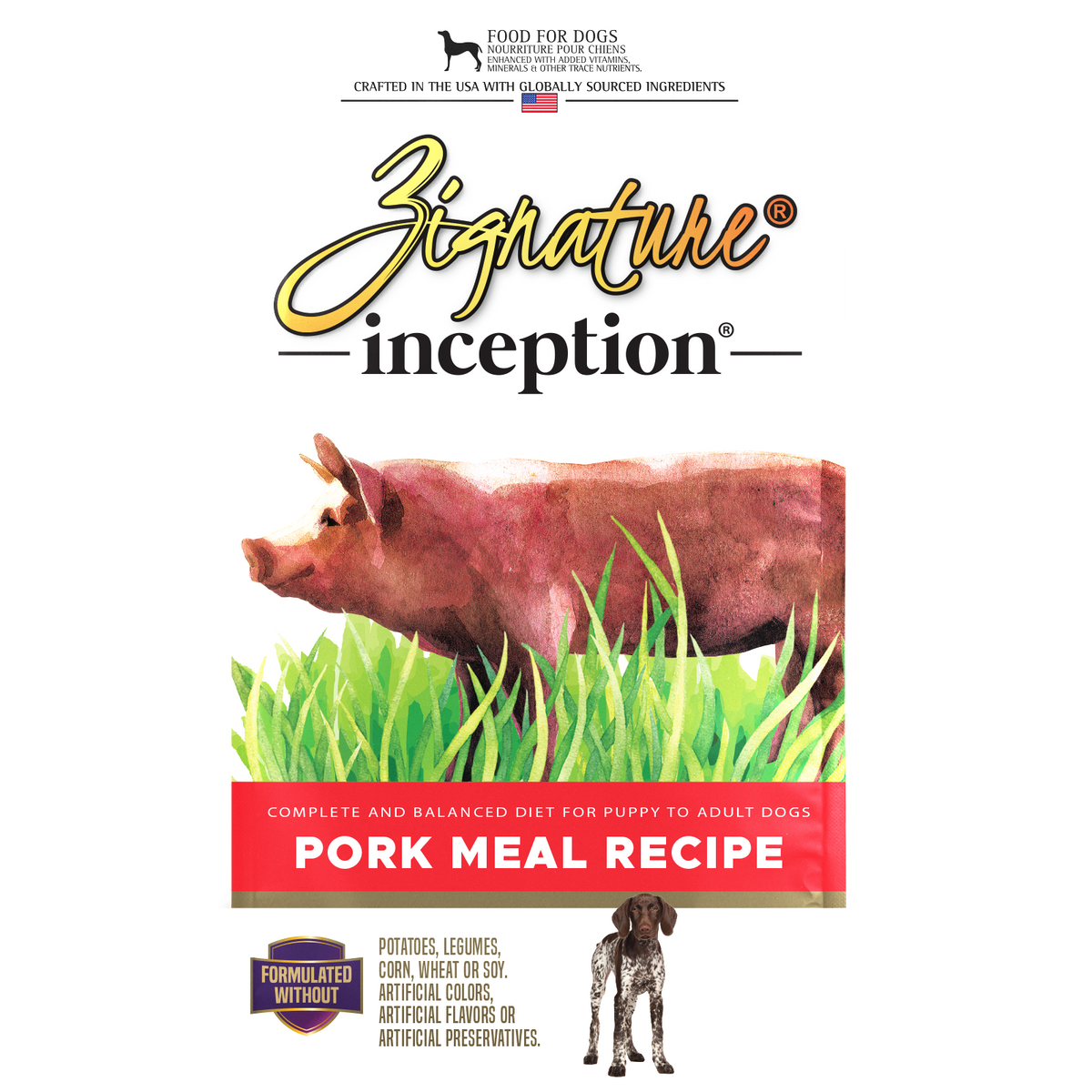 Inception Pork Formula Dry Dog Food