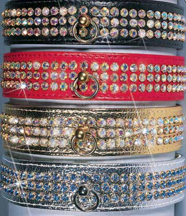 Majestic™ Collars (Jeweled Velvet w/ Center Dee)
