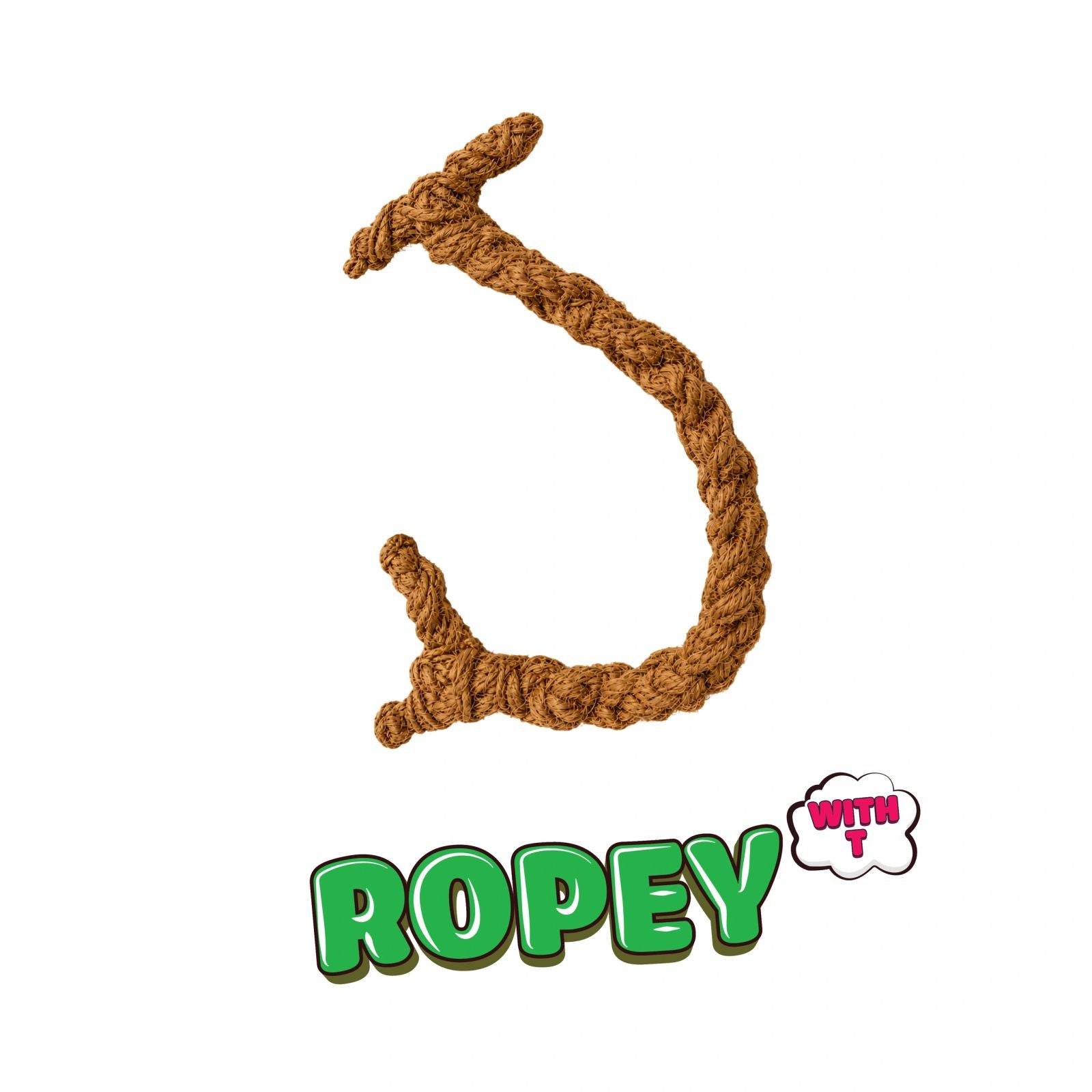 Nutties coconut fiber cat toy with tail and coffee wood beads